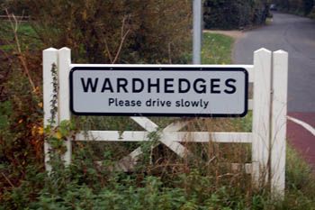 Wardhedges sign October 2010